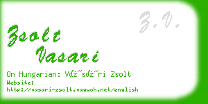 zsolt vasari business card